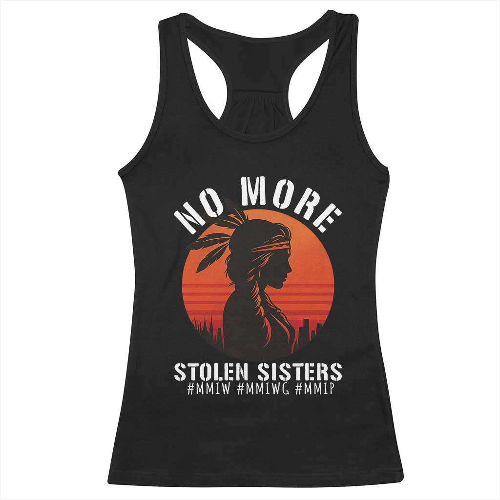 MMIW No More Stolen Sisters Racerback Tank Top American Native Indigenous Woman - Wonder Print Shop
