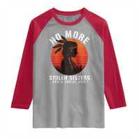 MMIW No More Stolen Sisters Raglan Shirt American Native Indigenous Woman - Wonder Print Shop