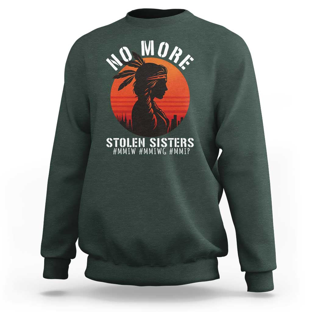 MMIW No More Stolen Sisters Sweatshirt American Native Indigenous Woman - Wonder Print Shop