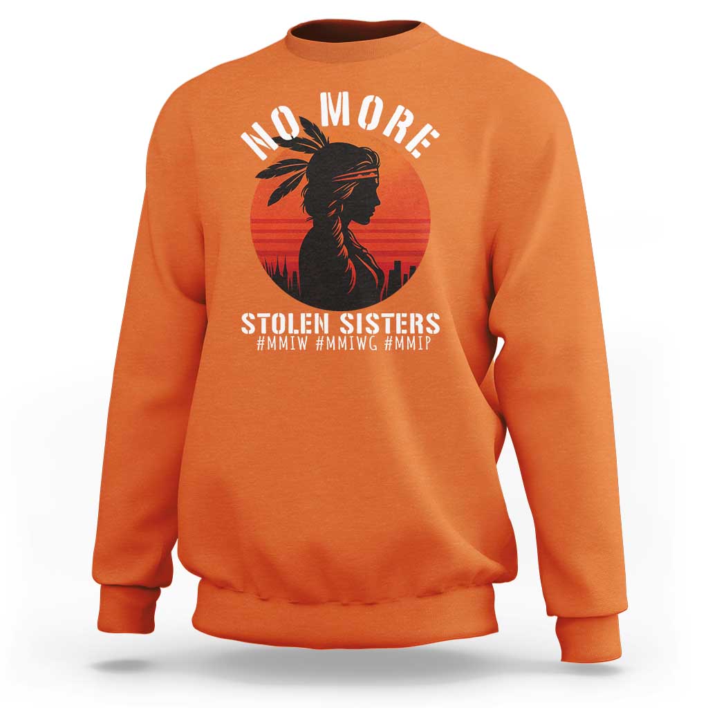 MMIW No More Stolen Sisters Sweatshirt American Native Indigenous Woman - Wonder Print Shop