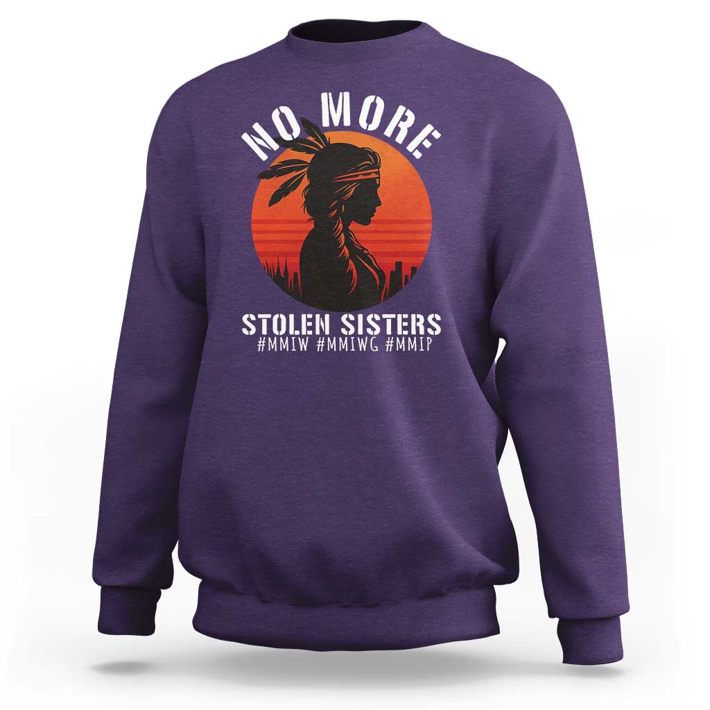 MMIW No More Stolen Sisters Sweatshirt American Native Indigenous Woman - Wonder Print Shop