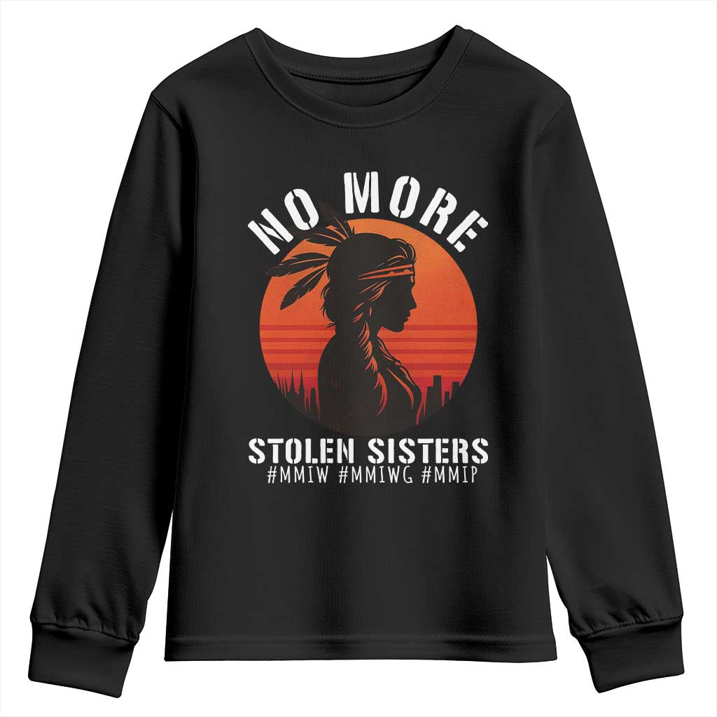 MMIW No More Stolen Sisters Youth Sweatshirt American Native Indigenous Woman - Wonder Print Shop