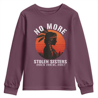 MMIW No More Stolen Sisters Youth Sweatshirt American Native Indigenous Woman - Wonder Print Shop