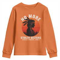 MMIW No More Stolen Sisters Youth Sweatshirt American Native Indigenous Woman - Wonder Print Shop