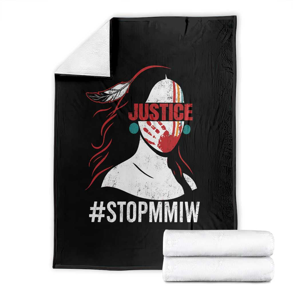 MMIW Awareness Throw Blanket Justice For Indigenous Woman Stop Stolen Sisters