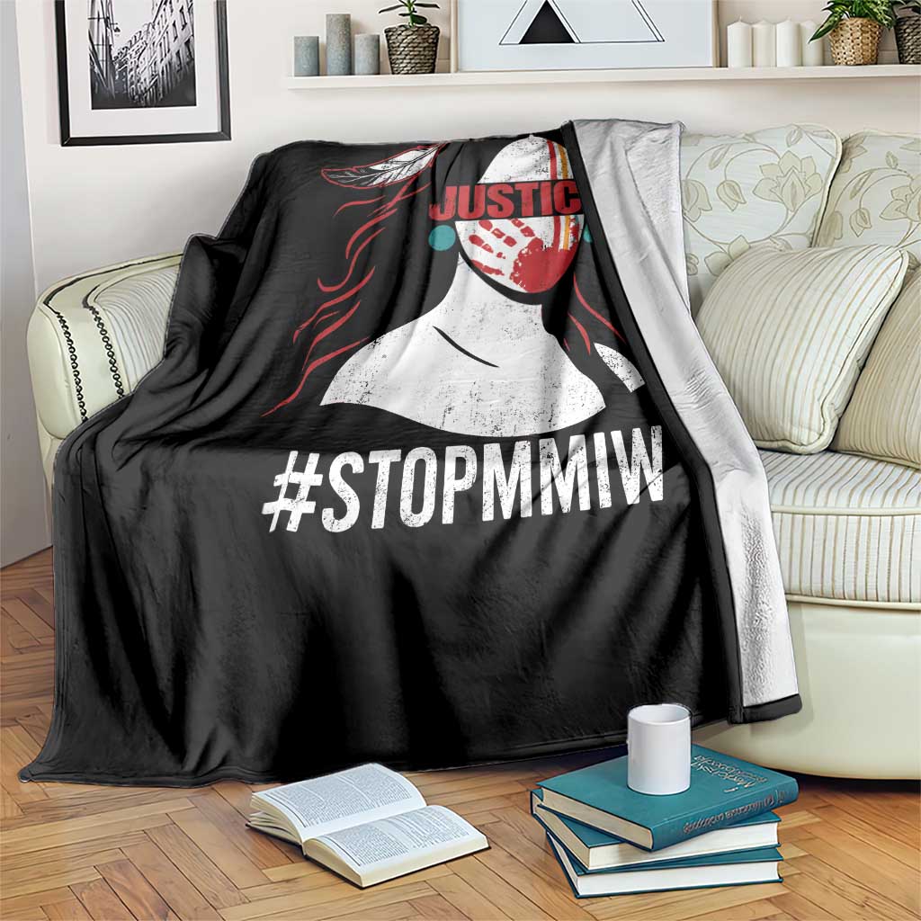 MMIW Awareness Throw Blanket Justice For Indigenous Woman Stop Stolen Sisters