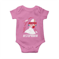 MMIW Awareness Baby Onesie Justice For Indigenous Woman Stop Stolen Sisters
