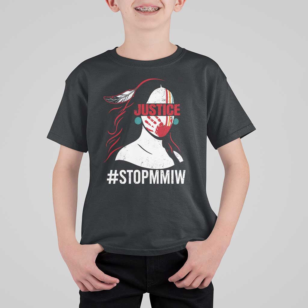 MMIW Awareness T Shirt For Kid Justice For Indigenous Woman Stop Stolen Sisters
