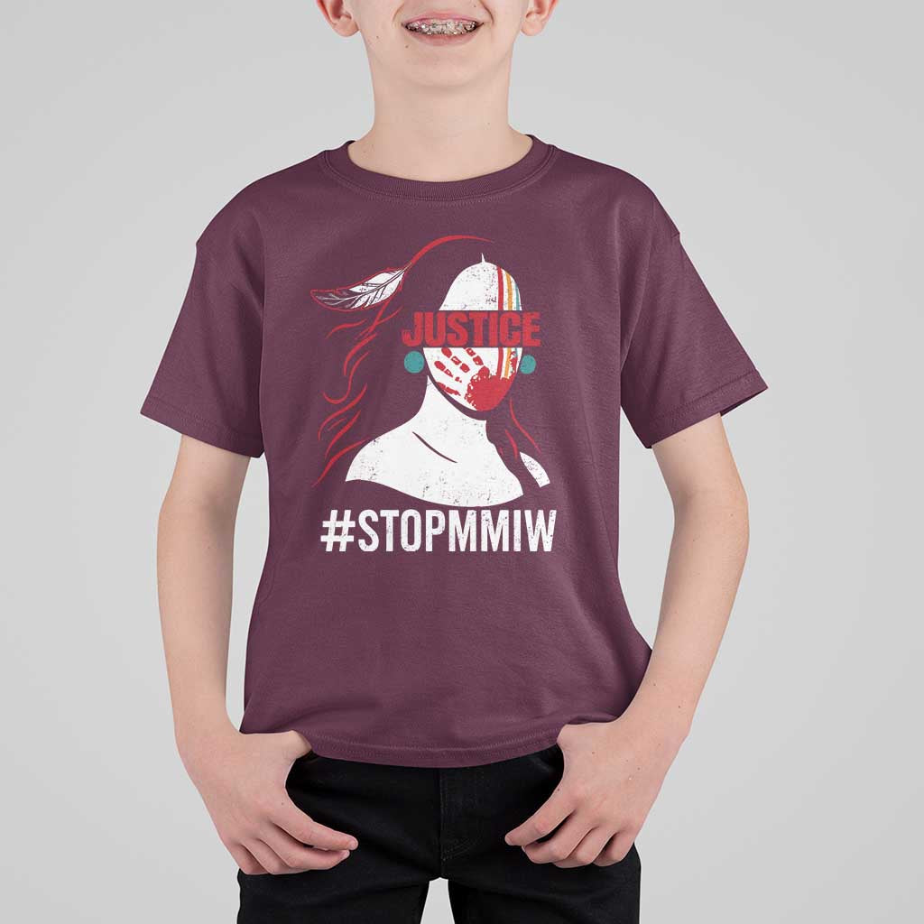 MMIW Awareness T Shirt For Kid Justice For Indigenous Woman Stop Stolen Sisters