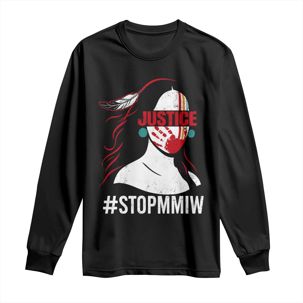 MMIW Awareness Long Sleeve Shirt Justice For Indigenous Woman Stop Stolen Sisters