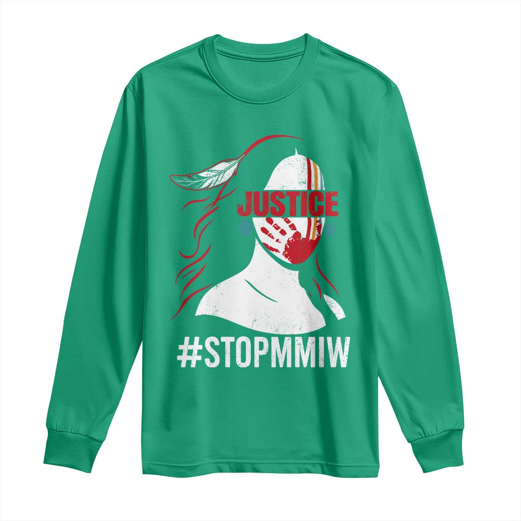 MMIW Awareness Long Sleeve Shirt Justice For Indigenous Woman Stop Stolen Sisters