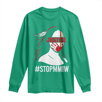 MMIW Awareness Long Sleeve Shirt Justice For Indigenous Woman Stop Stolen Sisters