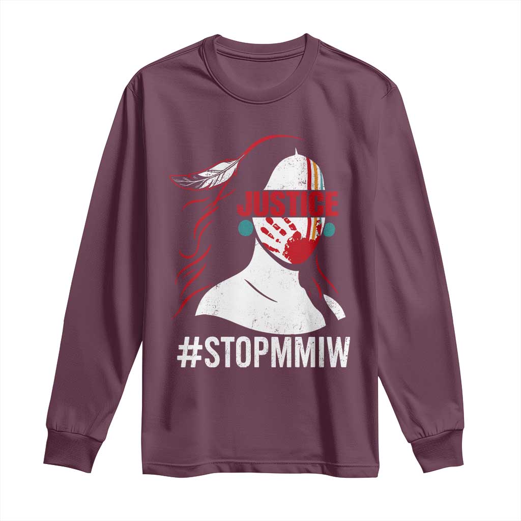 MMIW Awareness Long Sleeve Shirt Justice For Indigenous Woman Stop Stolen Sisters