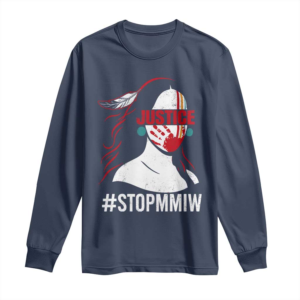 MMIW Awareness Long Sleeve Shirt Justice For Indigenous Woman Stop Stolen Sisters