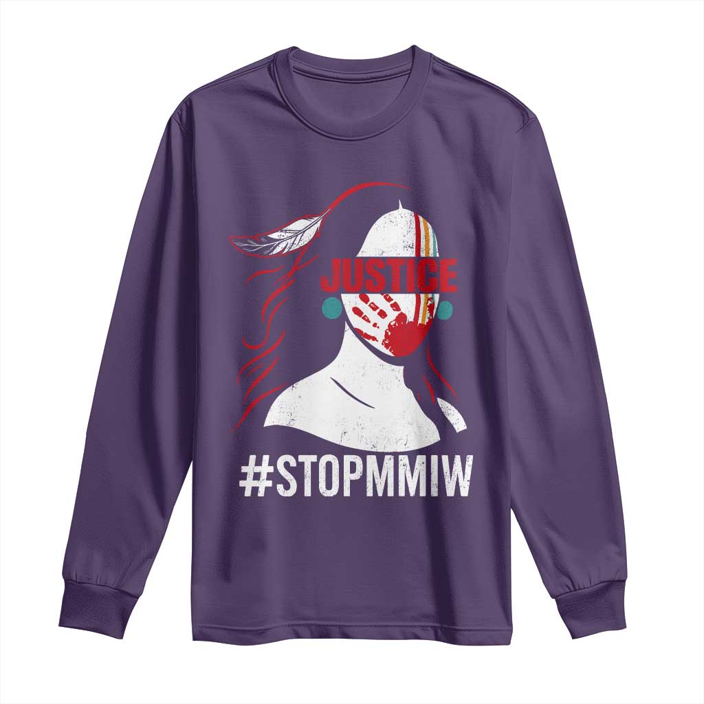MMIW Awareness Long Sleeve Shirt Justice For Indigenous Woman Stop Stolen Sisters