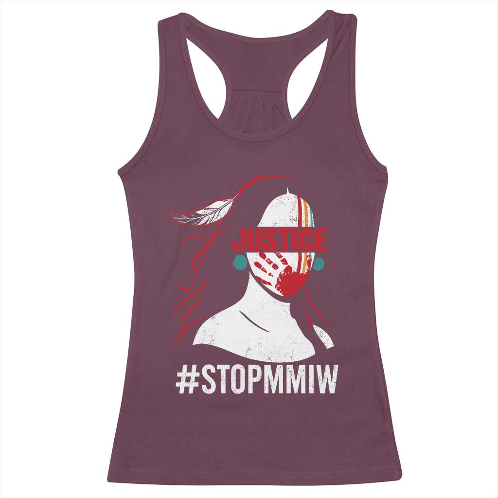 MMIW Awareness Racerback Tank Top Justice For Indigenous Woman Stop Stolen Sisters