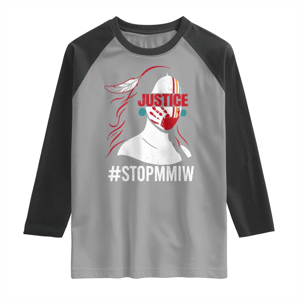 MMIW Awareness Raglan Shirt Justice For Indigenous Woman Stop Stolen Sisters
