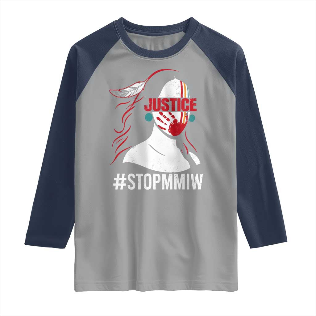 MMIW Awareness Raglan Shirt Justice For Indigenous Woman Stop Stolen Sisters