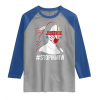 MMIW Awareness Raglan Shirt Justice For Indigenous Woman Stop Stolen Sisters