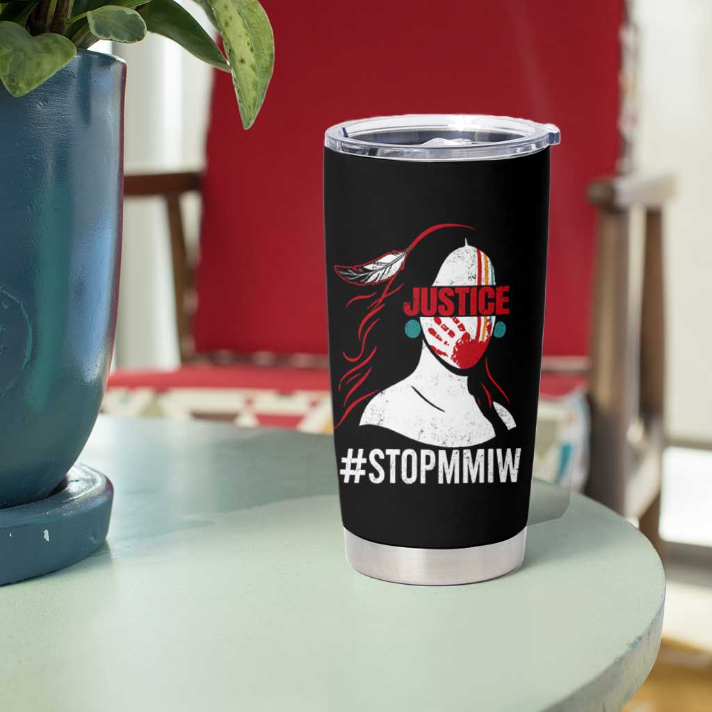 MMIW Awareness Tumbler Cup Justice For Indigenous Woman Stop Stolen Sisters