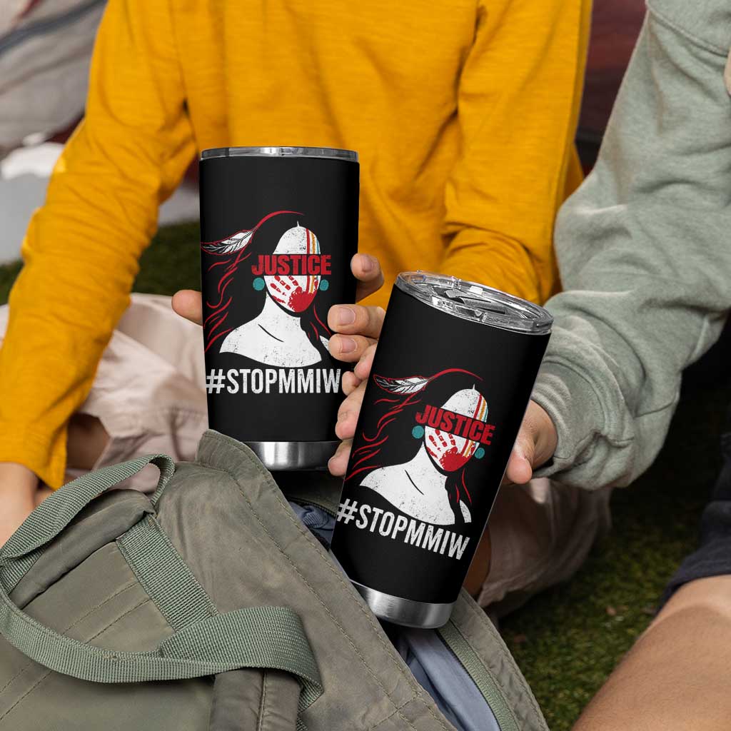 MMIW Awareness Tumbler Cup Justice For Indigenous Woman Stop Stolen Sisters