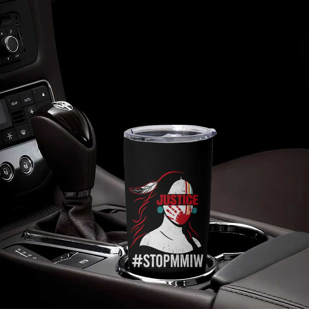 MMIW Awareness Tumbler Cup Justice For Indigenous Woman Stop Stolen Sisters