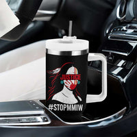 MMIW Awareness Tumbler With Handle Justice For Indigenous Woman Stop Stolen Sisters