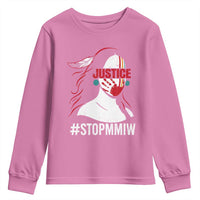 MMIW Awareness Youth Sweatshirt Justice For Indigenous Woman Stop Stolen Sisters