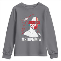 MMIW Awareness Youth Sweatshirt Justice For Indigenous Woman Stop Stolen Sisters