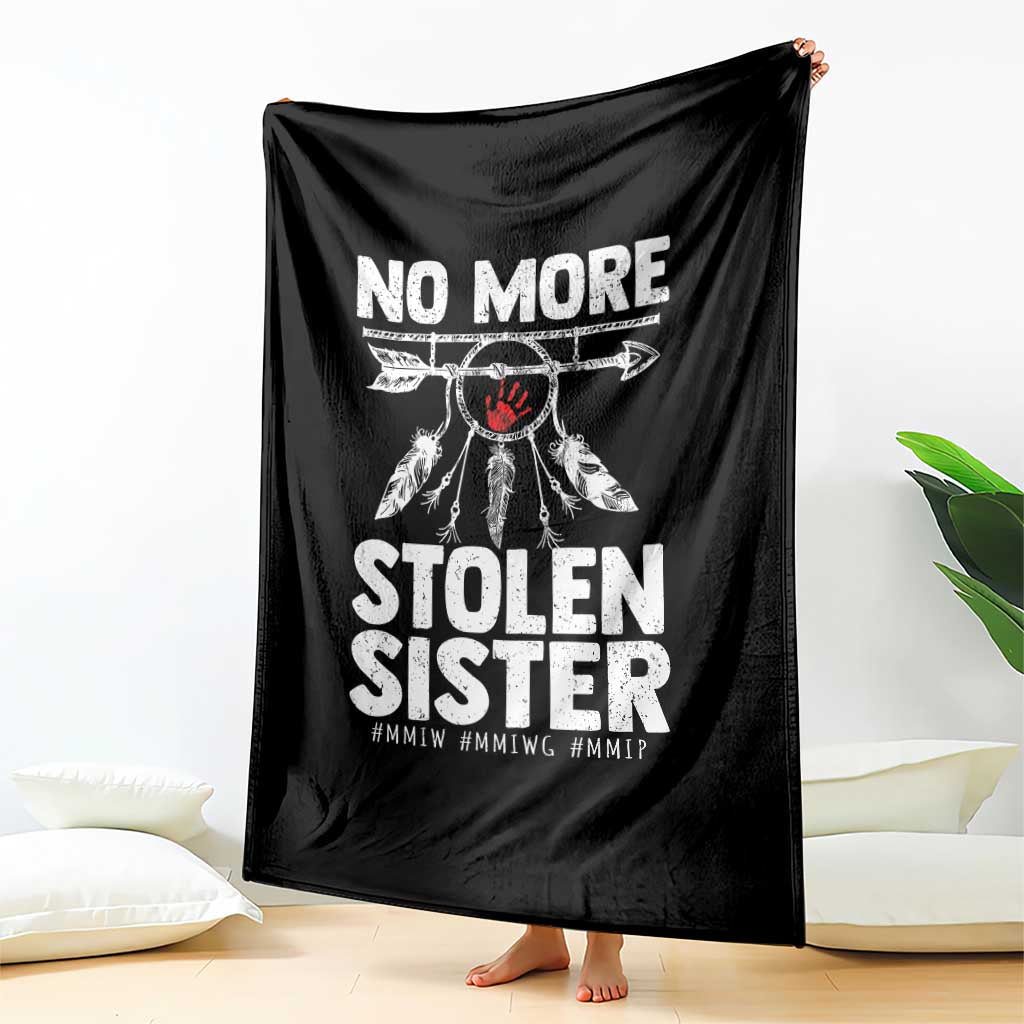 MMIW Throw Blanket No More Stolen Sisters Indigenous Woman - Wonder Print Shop
