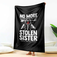 MMIW Throw Blanket No More Stolen Sisters Indigenous Woman - Wonder Print Shop
