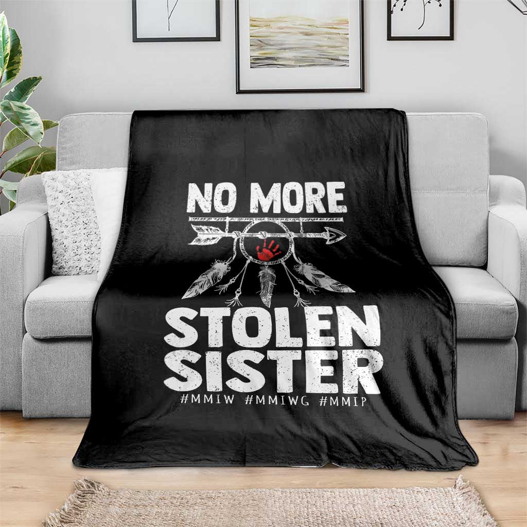 MMIW Throw Blanket No More Stolen Sisters Indigenous Woman - Wonder Print Shop