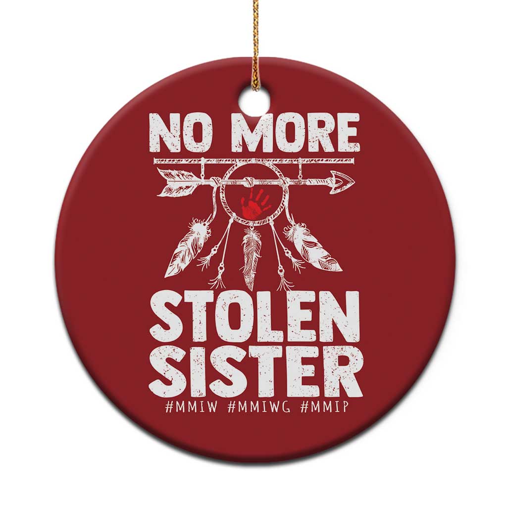 MMIW Christmas Ornament No More Stolen Sisters Indigenous Woman - Wonder Print Shop