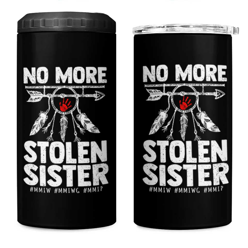 MMIW 4 in 1 Can Cooler Tumbler No More Stolen Sisters Indigenous Woman - Wonder Print Shop