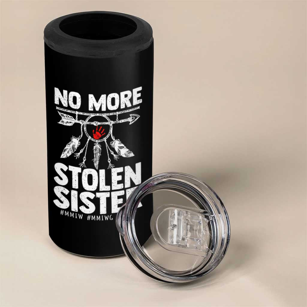 MMIW 4 in 1 Can Cooler Tumbler No More Stolen Sisters Indigenous Woman - Wonder Print Shop