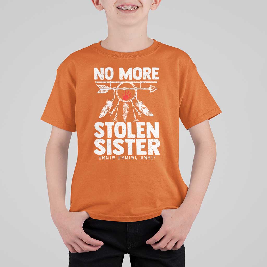 MMIW T Shirt For Kid No More Stolen Sisters Indigenous Woman - Wonder Print Shop