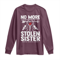 MMIW Long Sleeve Shirt No More Stolen Sisters Indigenous Woman - Wonder Print Shop