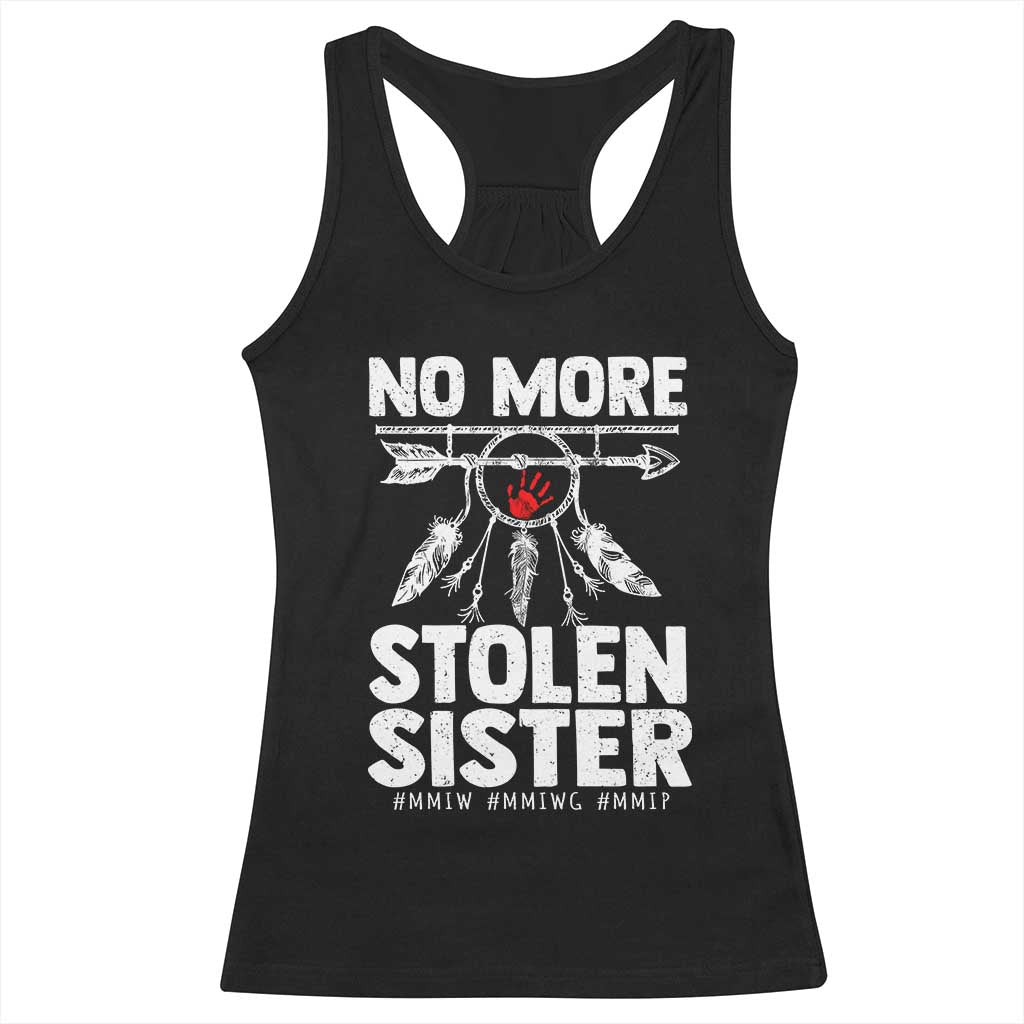 MMIW Racerback Tank Top No More Stolen Sisters Indigenous Woman - Wonder Print Shop
