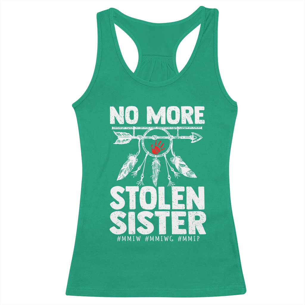 MMIW Racerback Tank Top No More Stolen Sisters Indigenous Woman - Wonder Print Shop