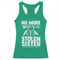 MMIW Racerback Tank Top No More Stolen Sisters Indigenous Woman - Wonder Print Shop