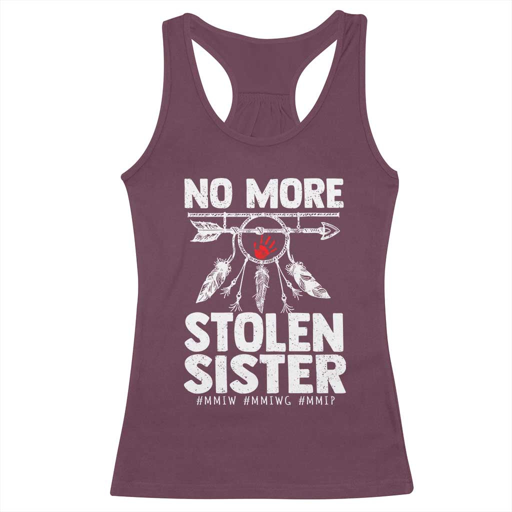 MMIW Racerback Tank Top No More Stolen Sisters Indigenous Woman - Wonder Print Shop
