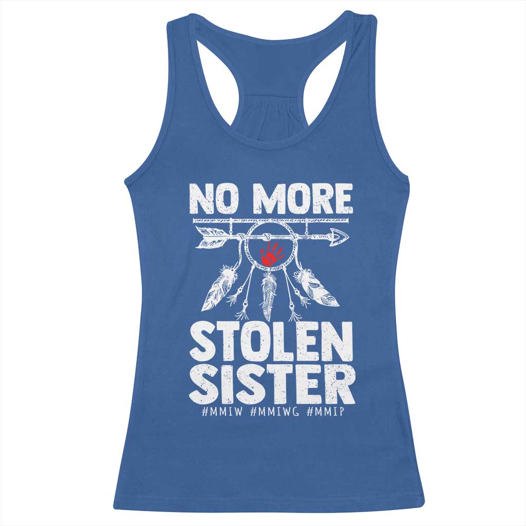MMIW Racerback Tank Top No More Stolen Sisters Indigenous Woman - Wonder Print Shop