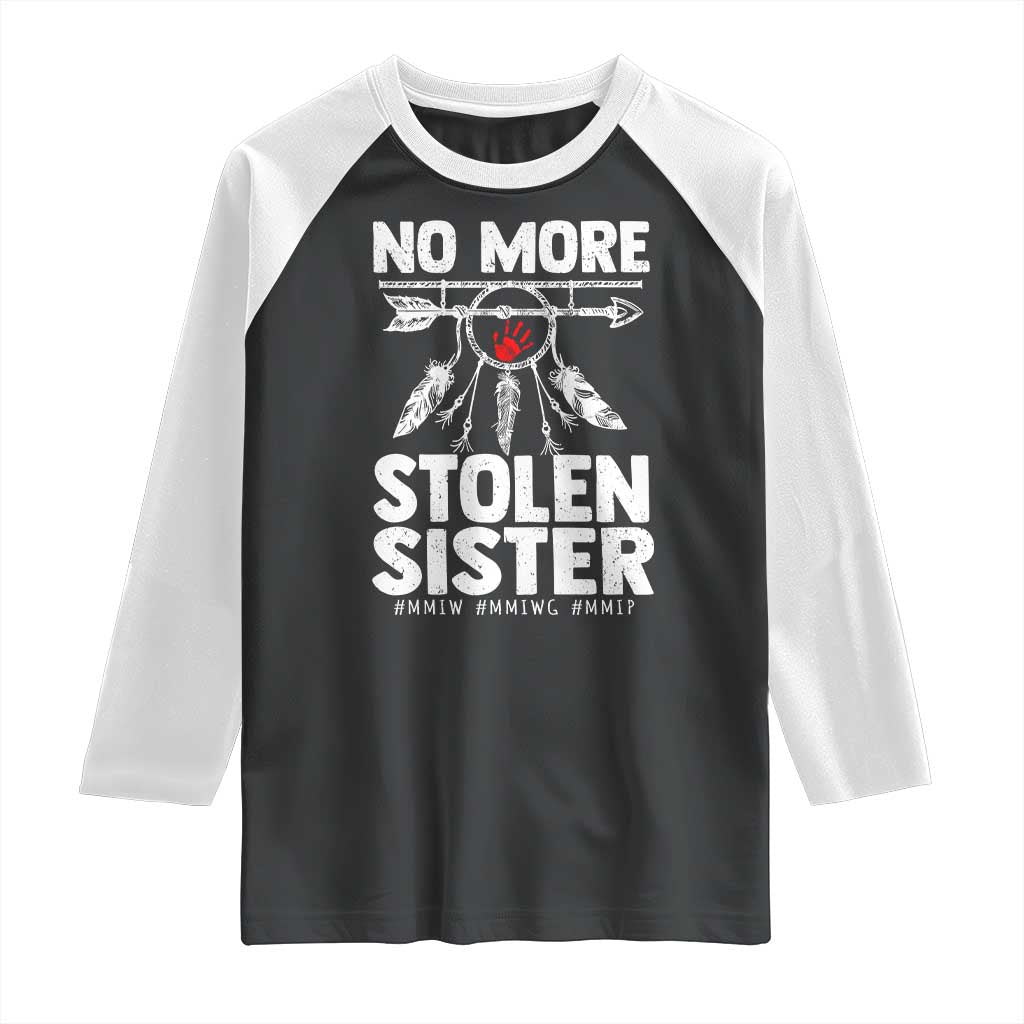 MMIW Raglan Shirt No More Stolen Sisters Indigenous Woman - Wonder Print Shop