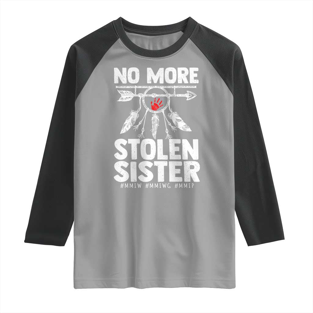 MMIW Raglan Shirt No More Stolen Sisters Indigenous Woman - Wonder Print Shop