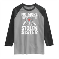 MMIW Raglan Shirt No More Stolen Sisters Indigenous Woman - Wonder Print Shop