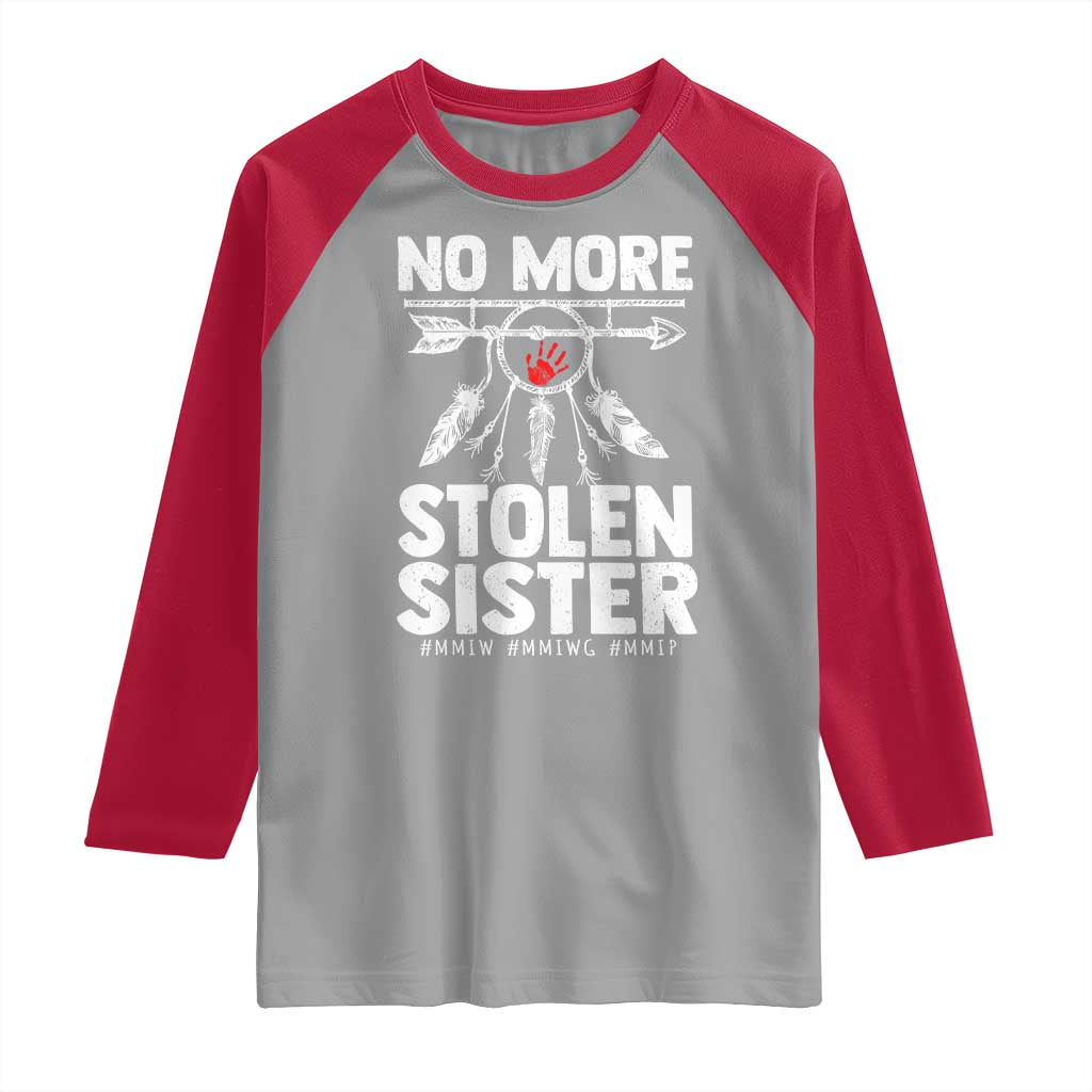 MMIW Raglan Shirt No More Stolen Sisters Indigenous Woman - Wonder Print Shop