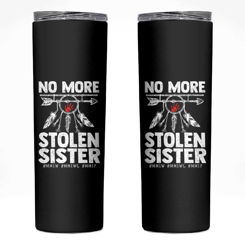 MMIW Skinny Tumbler No More Stolen Sisters Indigenous Woman - Wonder Print Shop