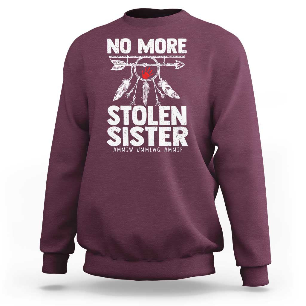 MMIW Sweatshirt No More Stolen Sisters Indigenous Woman - Wonder Print Shop