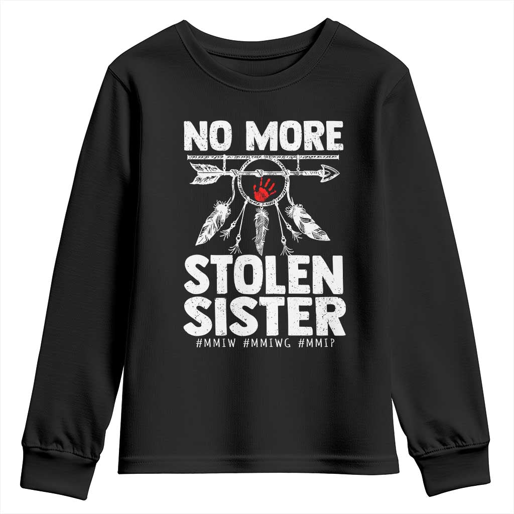 MMIW Youth Sweatshirt No More Stolen Sisters Indigenous Woman - Wonder Print Shop