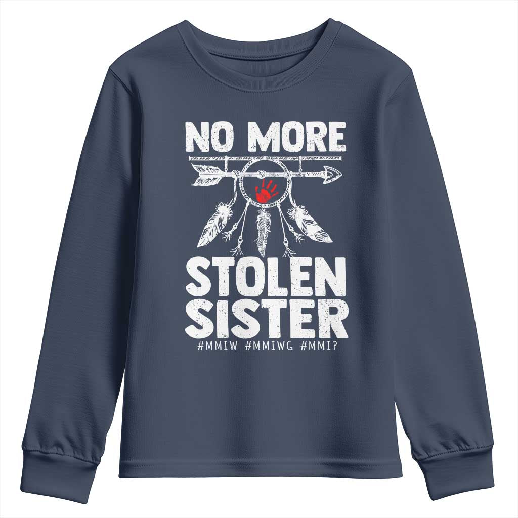 MMIW Youth Sweatshirt No More Stolen Sisters Indigenous Woman - Wonder Print Shop